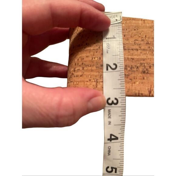 Clarks Womens Tan Olive Green Leather Elleri Plub Wedge Sandal Size 7.5 - Picture 11 of 12